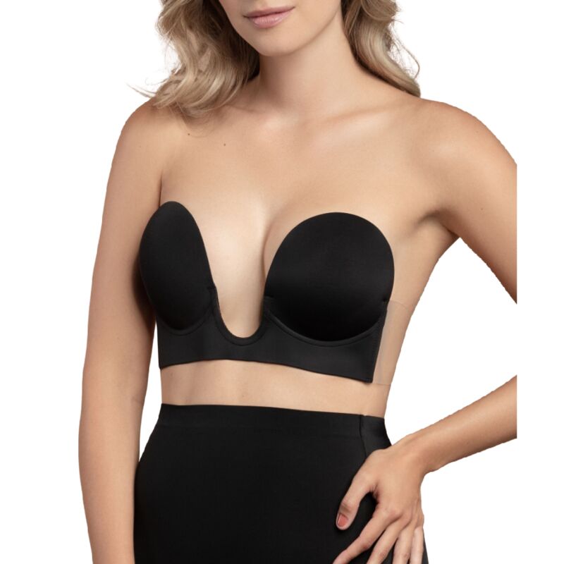 Sutien, Bye-bra, Fara Bretele Forma U Negru Cupa A