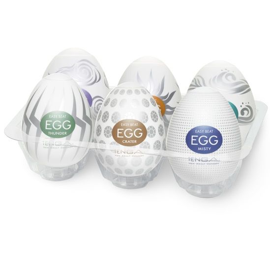 Masturbator, Tenga - Egg Model II, de Unica Utilizare, 6 Unitati
