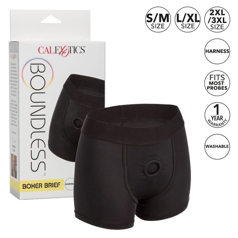 Ham De Corp Tip Boxer, CalExotics - Boundless Boxer Brief, Cu Inel O Intarit, S/M