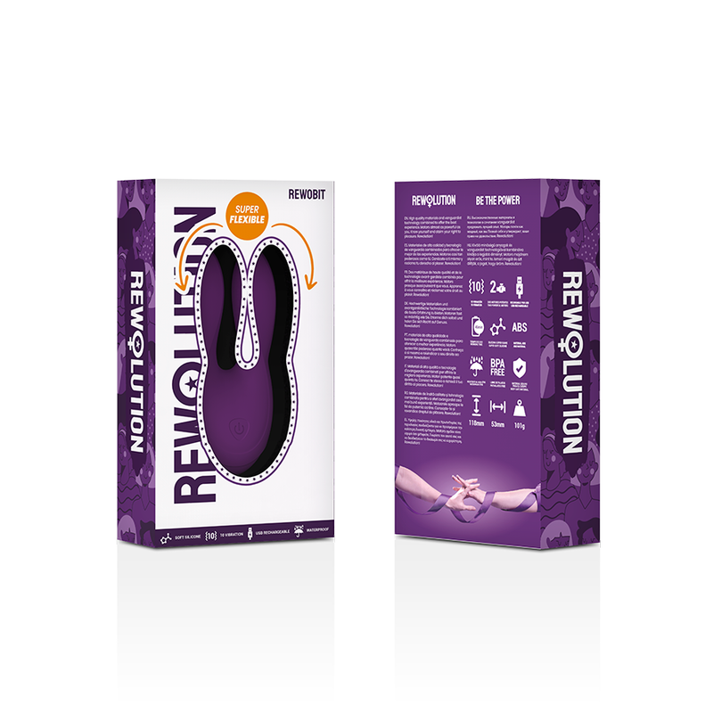 Vibrator Clitoris, Rewolution - Rewobit, 2 Motoare Independente, 11.8 x 3.0 x 5.0 CM