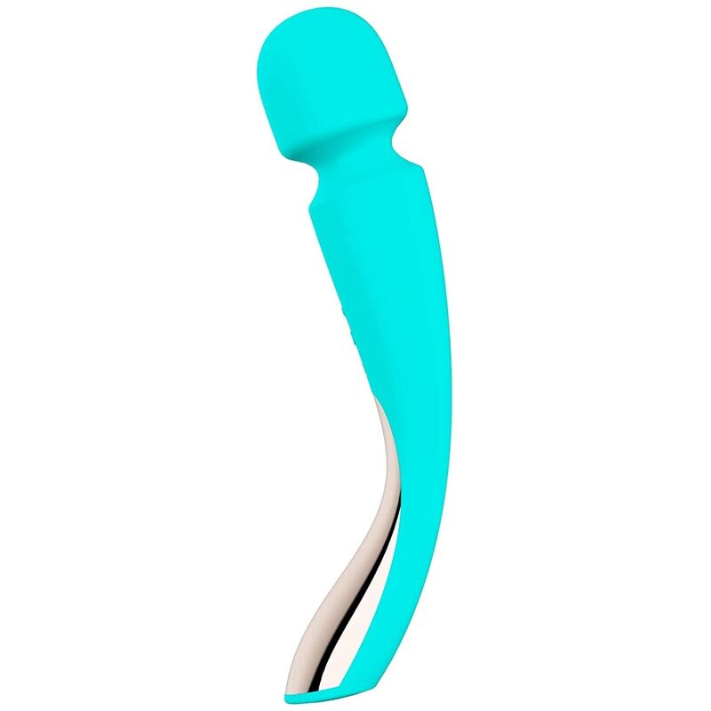 Vibrator Corporal, Lelo - Smart Wand 2 Medium, 10 Moduri de Vibratie, Aqua Green