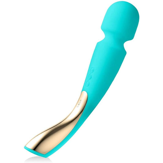 Vibrator Corporal, Lelo - Smart Wand 2 Medium, 10 Moduri de Vibratie, Aqua Green