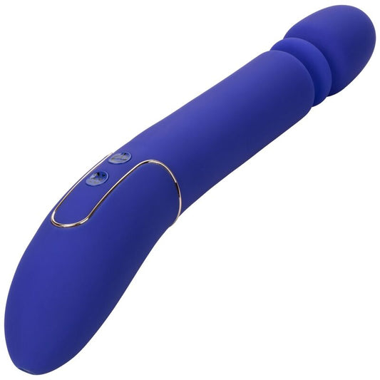 Vibrator, CalExotics - Shameless Slim Thumper, 850 Miscari pe Minut, Albastru