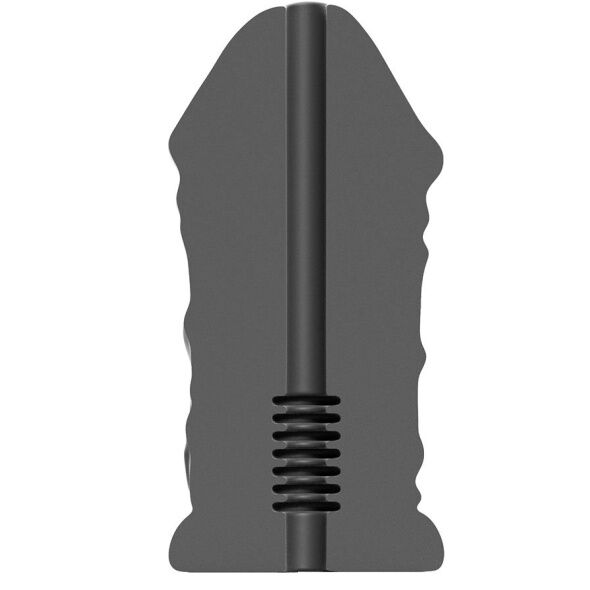 Masturbator, All Black - Daddy, Interior cu Striatii, 17 CM