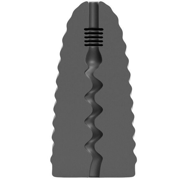 Masturbator, All Black - Loop Model 1, Interior Zig-Zag, 17 CM