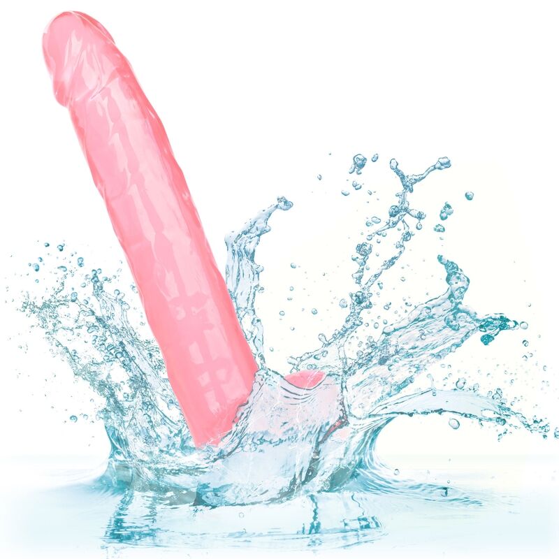 Dildo, Calexotics - Size Queen, Baza cu Ventuza, 25.5 CM Roz