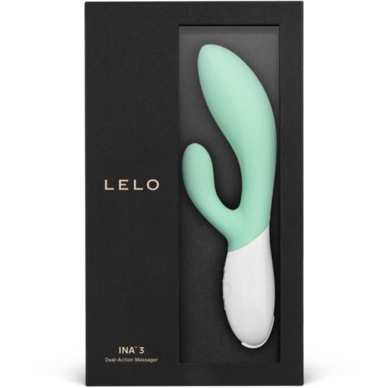 Vibrator Rabbit, Lelo - Ina 3, Actiune Dubla, Verde