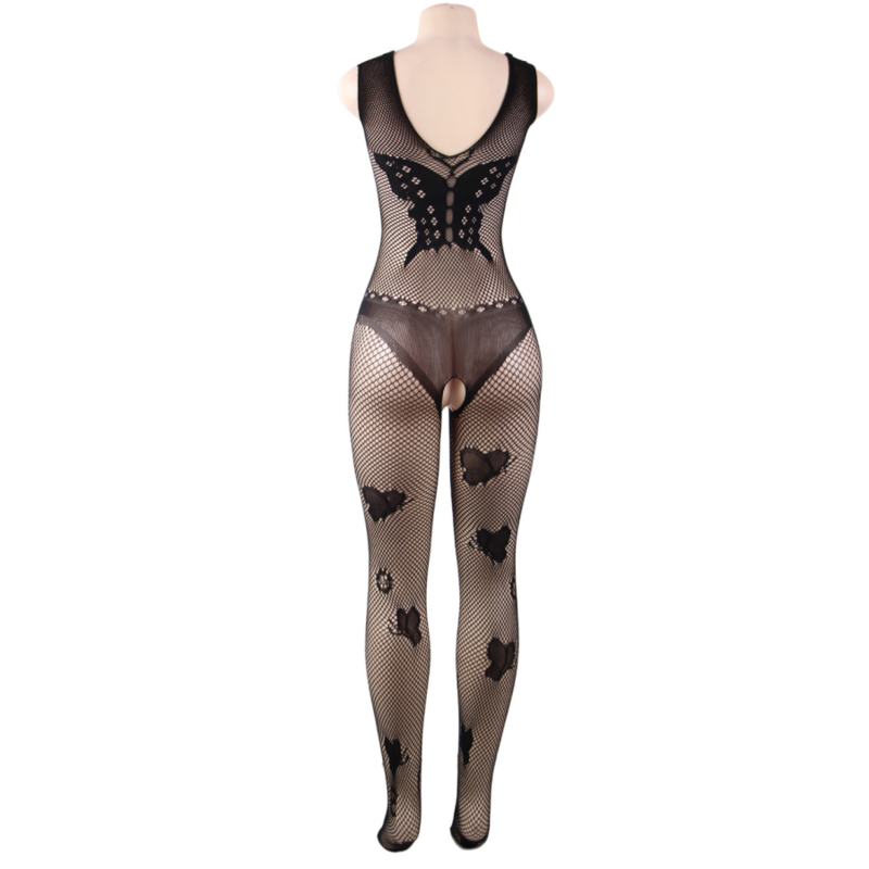 Body, Queen Lingerie - Butterfly Embroidered, fara Spate, S-L