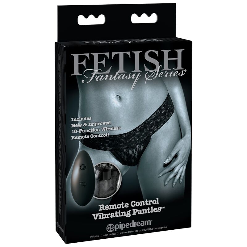 Chiloti Vibratori, Fetish Fantasy Limited Edition - Telecomanda 10 Functii, Talie 61-86 CM