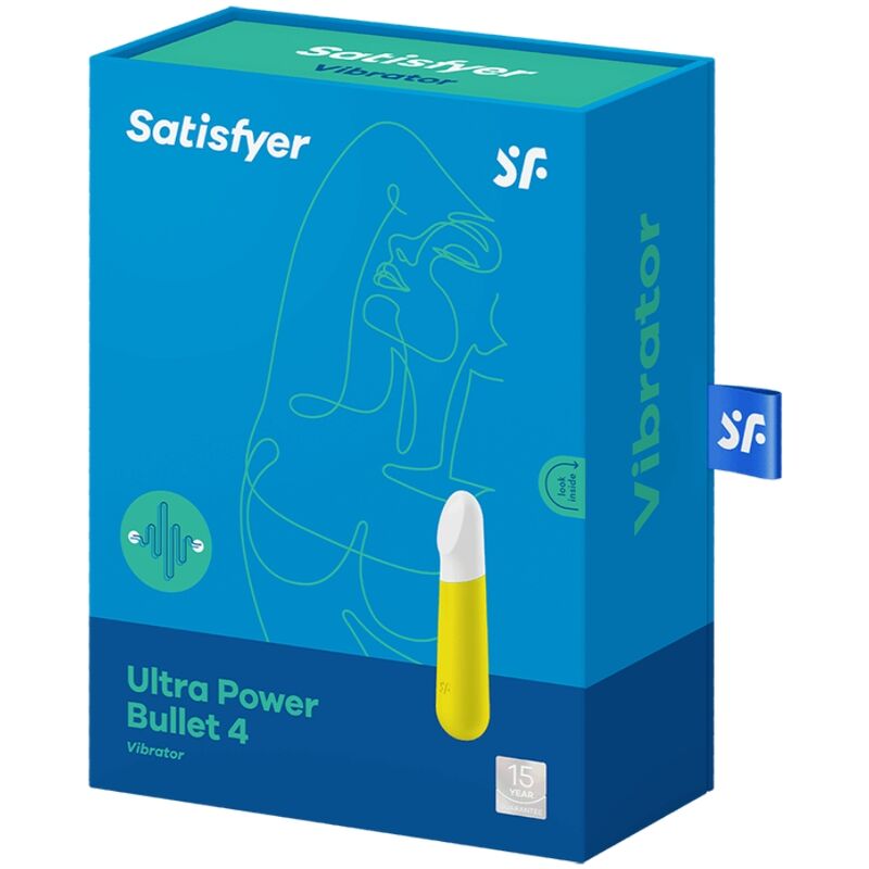 Bullet, Satisfyer - Ultra Power 3, Rezistent la Apa IPX7, Galben
