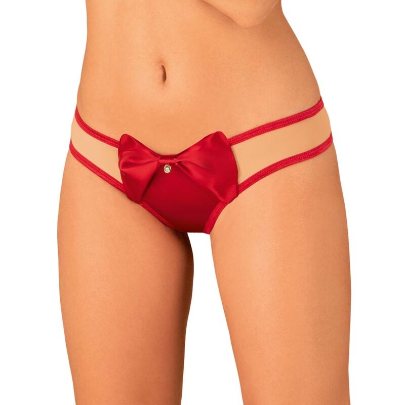 Chilot Tanga, Obsessive - Rubinesa, Satin Rosu, S/M