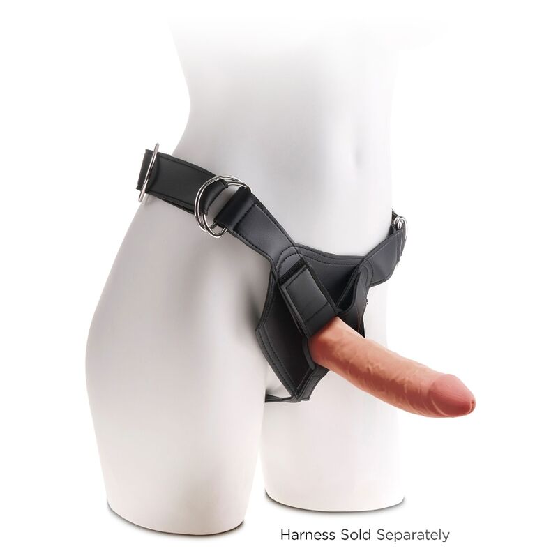 Dildo, King Cock - Plus 3D Triple Density, Baza cu Ventuza Puternica, 18 CM