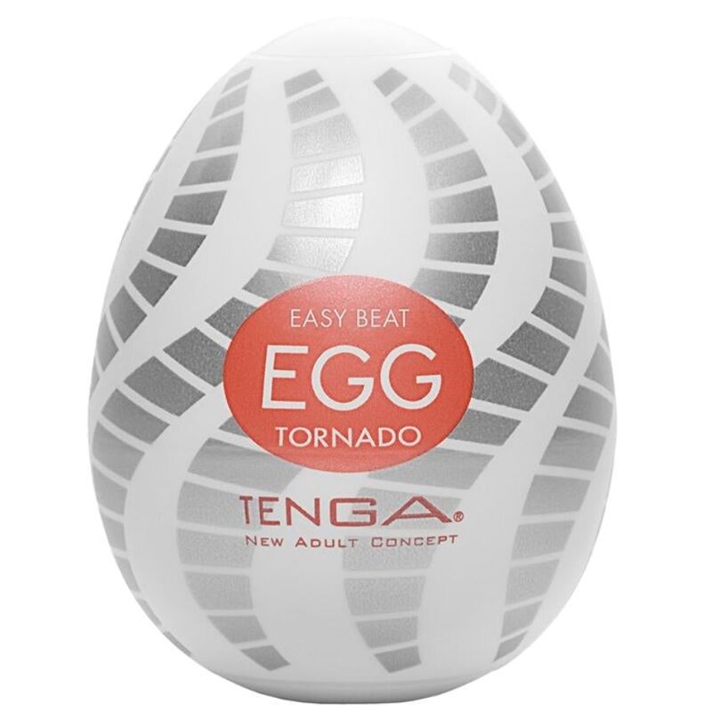 Masturbator, Tenga - Tornado Egg, Textura Spiralata cu Noduli, 49x49x61 mm