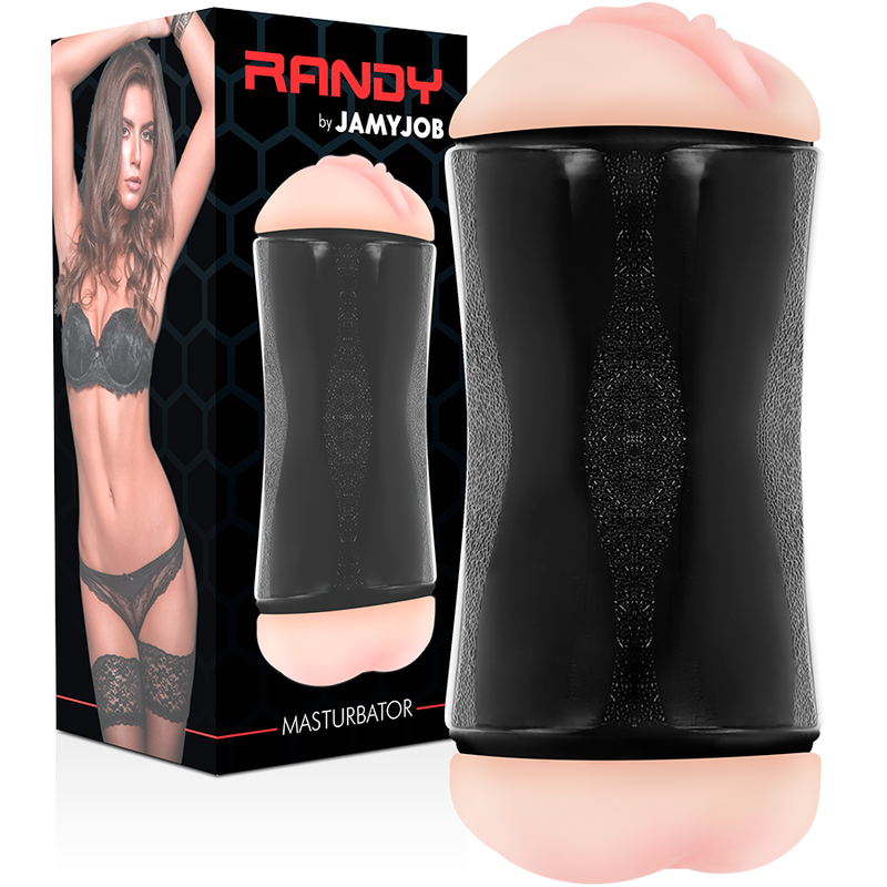 Masturbator, Jamyjob - Randy Double Hole, Dubla Intrare Vagin si Anus, 15 CM