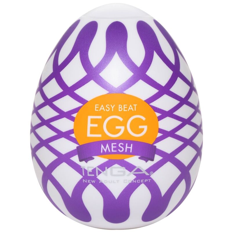 Masturbator, Tenga - Mesh Egg, Textura cu Proeminente Hexagonale, 49 x 49 x 61 mm
