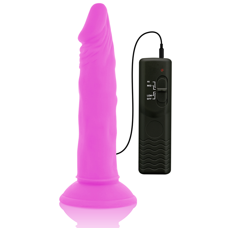 Dildo, Diversia, Flexibil cu Vibratii, 23 CM D - 4.3 CM Mov