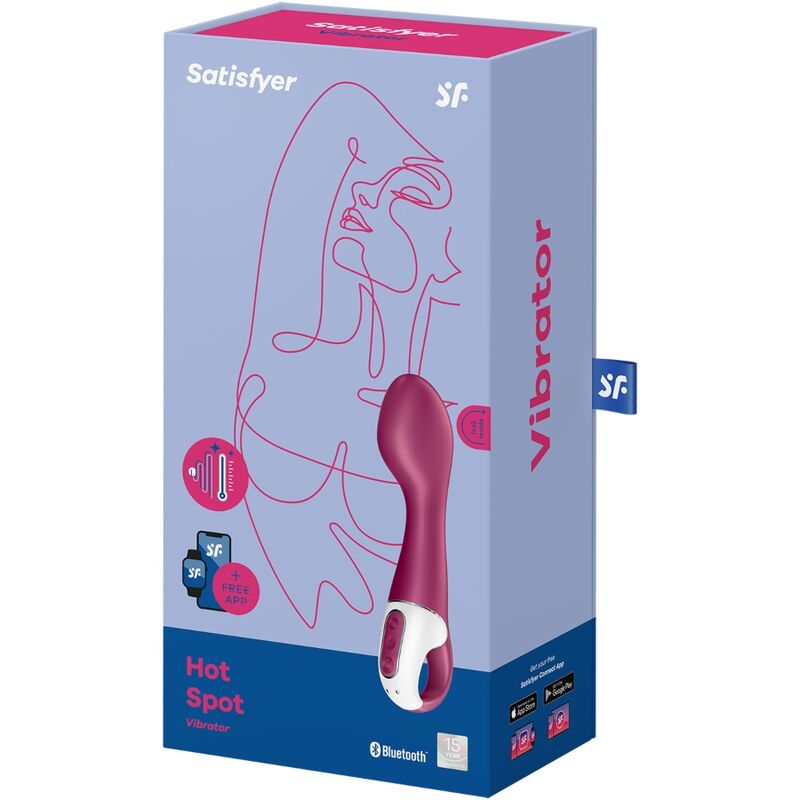 Vibrator Punctul G, Satisfyer - Hot Spot, cu Incalzire