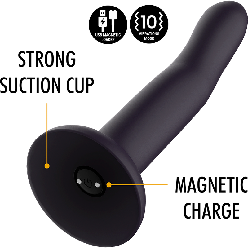 Dildo, Mythology - Duman Mystic, Vibrator Compatibil cu Tehnologie Wireless Watchme, S