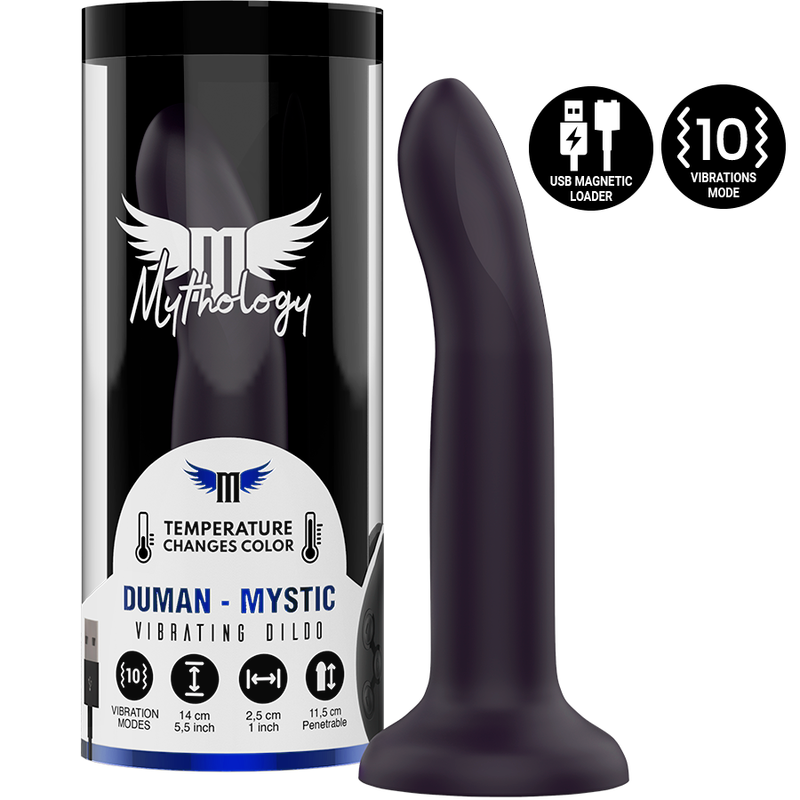 Dildo, Mythology - Duman Mystic, Vibrator Compatibil cu Tehnologie Wireless Watchme, S