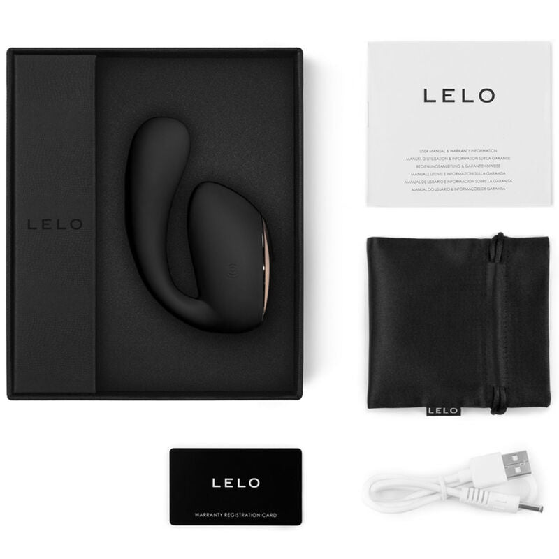 Vibrator pentru Cupluri, Lelo - Ida Wave, Tehnologie WaveMotion, Negru