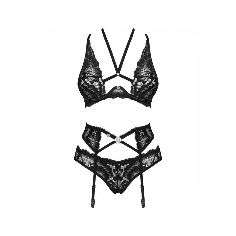 Set Trei Piese, Obsessive - Alessya, Portjartier Inclus, XS/S