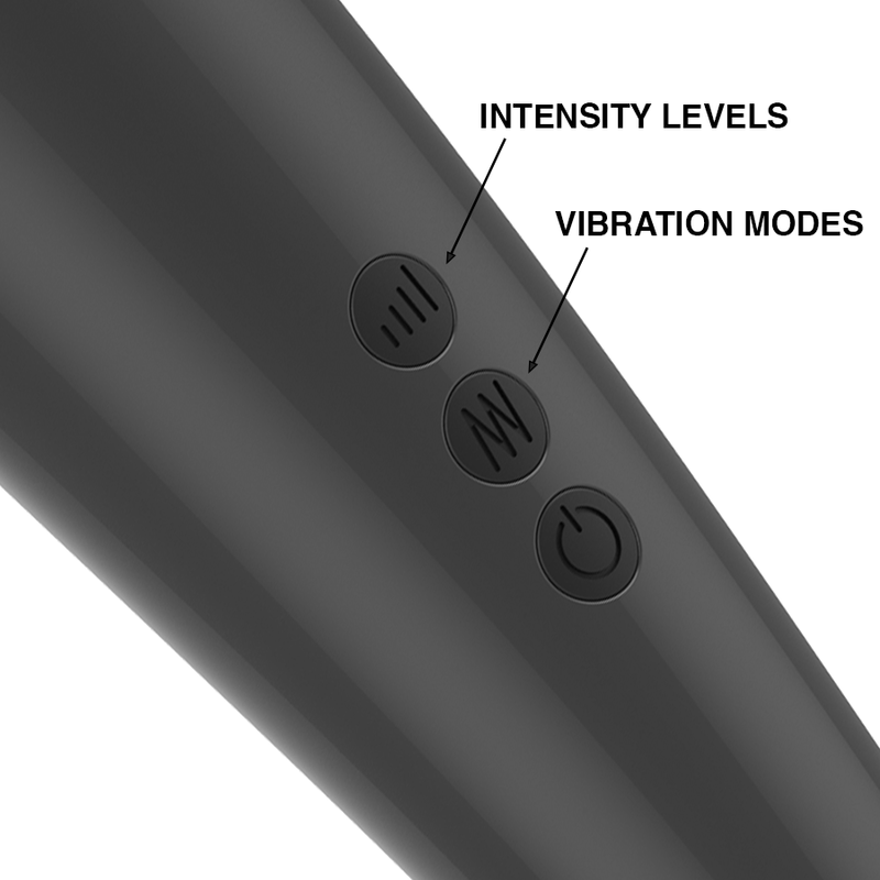 Vibrator Wand, Naomi - Wand New Super Strong, Motor 4000-8000 RPM, Gri Antracit