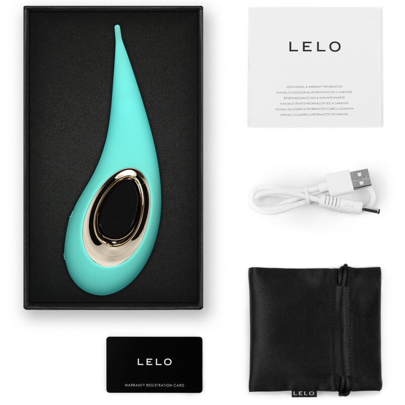 Stimulator Clitoris, LELO - Dot, Tehnologie Infinite Loop, Aqua Green