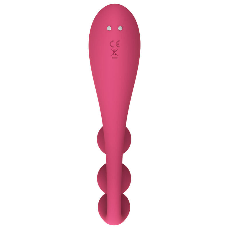 Vibrator Multiplu, Satisfyer - Tri Ball 1, 3 Motoare Independente, Rosu