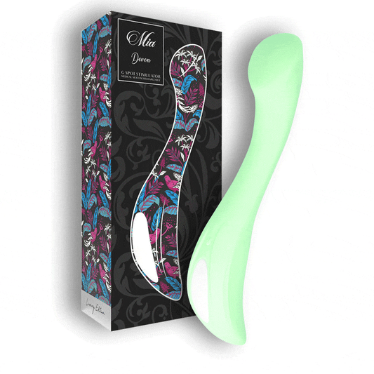 Vibrator Punctul G, Mia - Devon, Silicon Medical, Verde