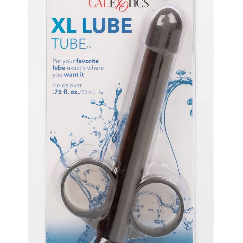 Dispenser de Lubrifiant, CalExotics - XL Lube Tube, Reutilizabil si Reincarcabil, Negru