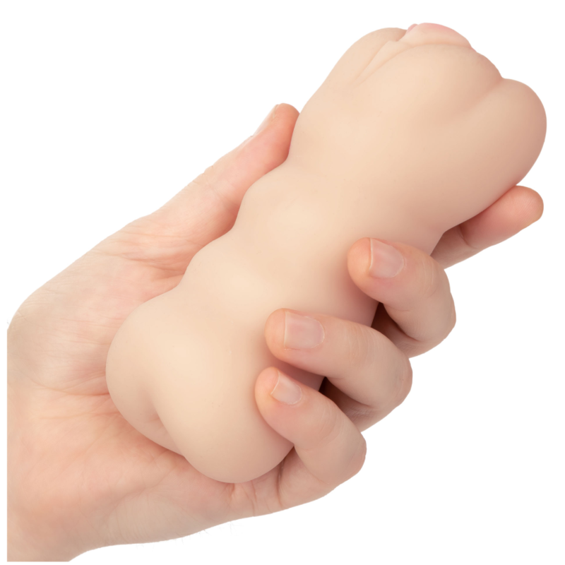 Masturbator, CalExotics - Cheap Thrills The Three Way, cu Doua Capete, 14,5 CM