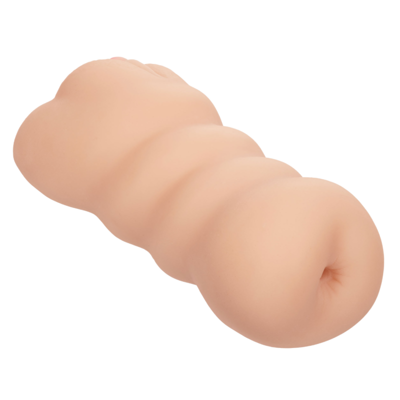 Masturbator, CalExotics - Cheap Thrills The Three Way, cu Doua Capete, 14,5 CM