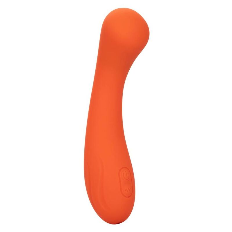 Vibrator Punctul G, CalExotics - Stella G-Wand, Silicon Lichid, Portocaliu