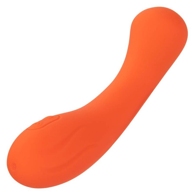 Vibrator Punctul G, CalExotics - Stella G-Wand, Silicon Lichid, Portocaliu