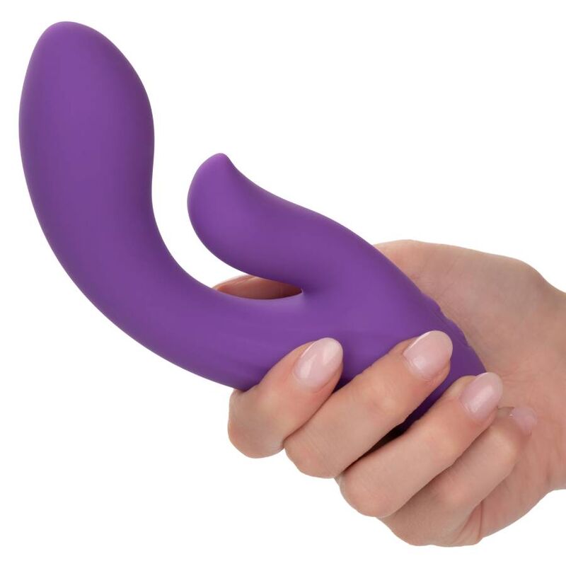 Vibrator Dual, CalExotics - Stella Dual Pleaser, Motoare Duale, Mov