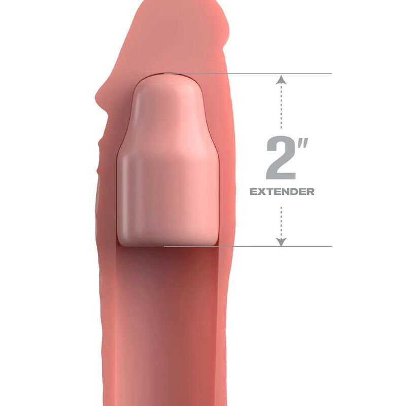 Extensie Penis, Pipedream - Fantasy X-Tensions Elite, cu Strap, 15,24 CM Skin