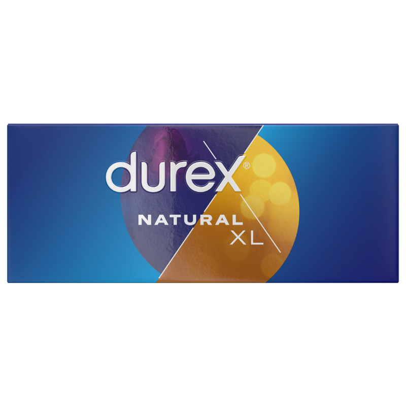 Prezervative, Durex - Natural XL, Latex Natural Lubrifiat, 56mm 144 Bucati