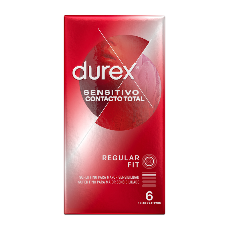 Prezervative, Durex - Sensitive Total Contact, Ultra Subtire, 6 Bucati