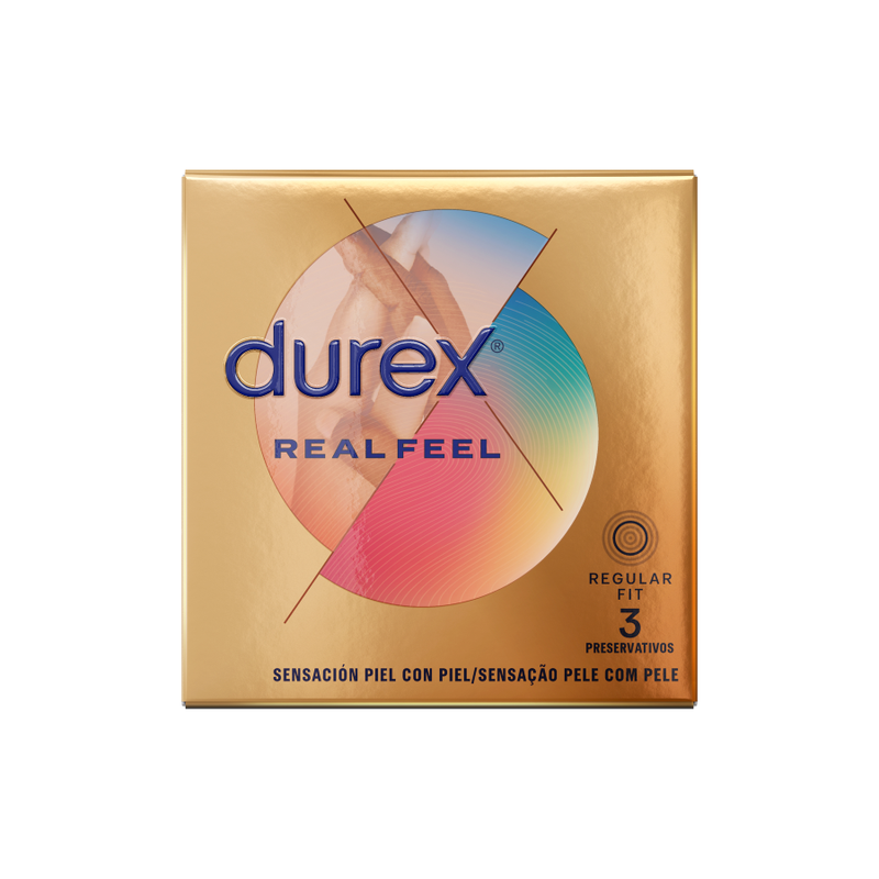 Prezervative, Durex - Real Feel, fara Latex, 3 Unitati