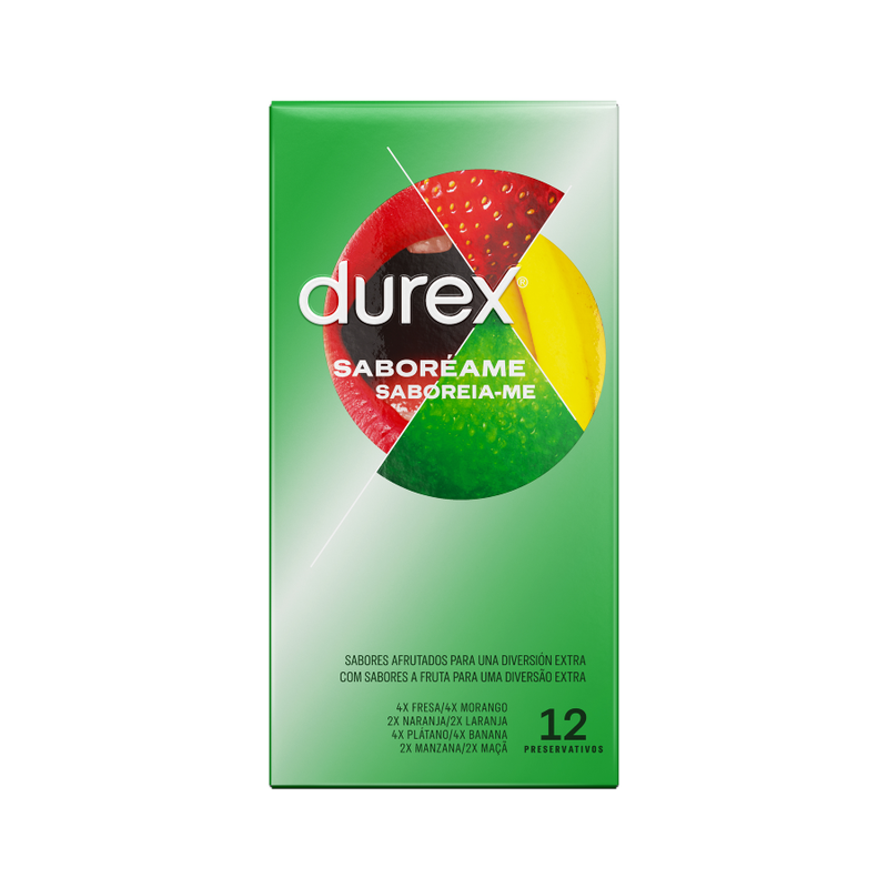 Prezervative, Durex - Saboreame, Arome Fructate, 12 Bucati