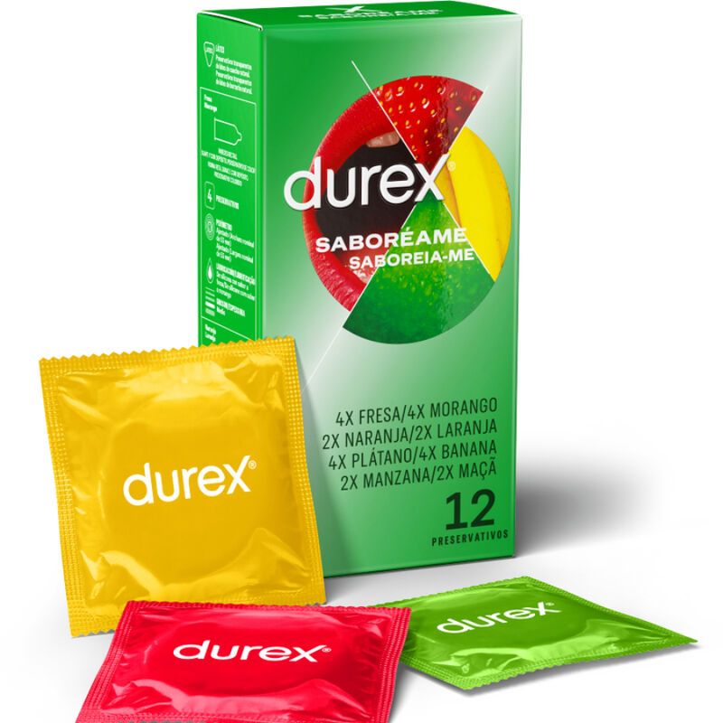 Prezervative, Durex - Saboreame, Arome Fructate, 12 Bucati