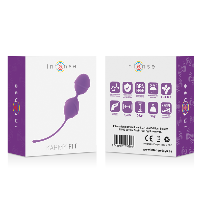 Bile Kegel, Intense - Karmy Fit, Silicon Medical, Lila