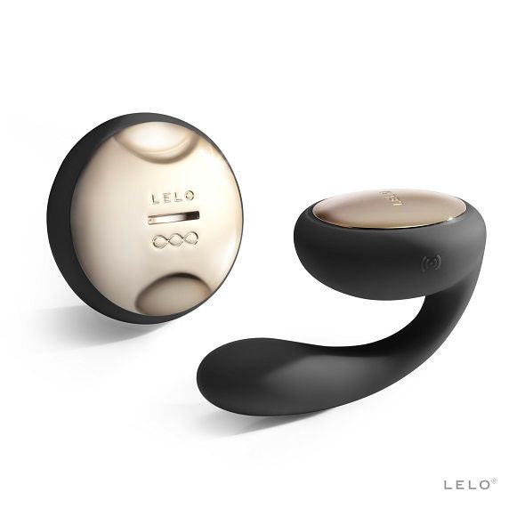 Vibrator pentru Cupluri, Lelo - Ida, Rotatie si Vibratii cu Telecomanda SenseMotion, Negru