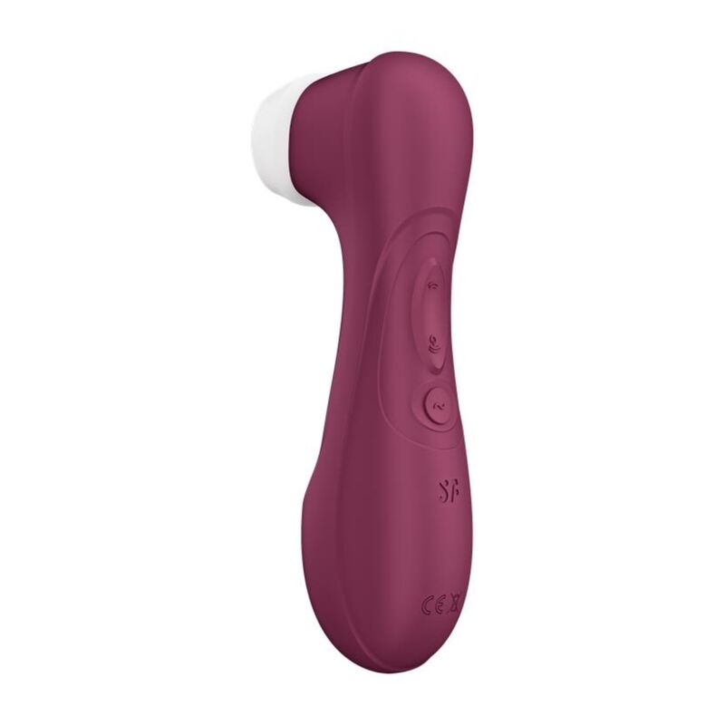 Stimulator Clitoris, Satisfyer - Pro 2 Generation 3, Tehnologie Aer Lichid, Rosu Vin