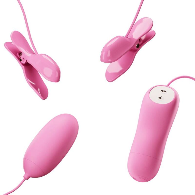 Cleme pentru Sfarcuri, Pretty Love, cu Vibratie si Electrosoc, Roz