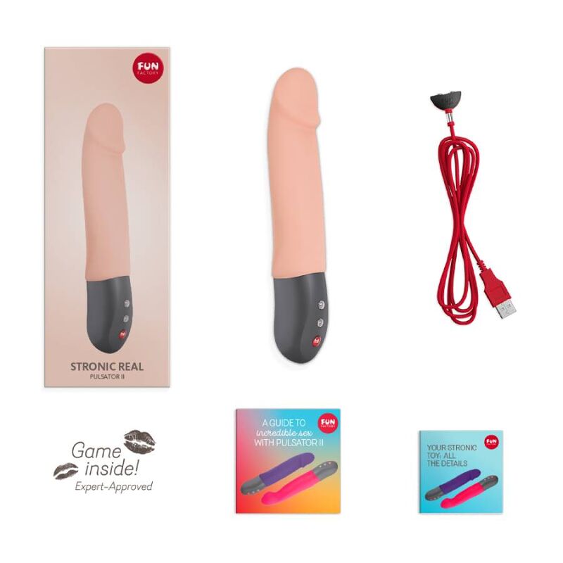 Dildo, Fun Factory - Stronic Real, Functie Penetrare Automata, Cream
