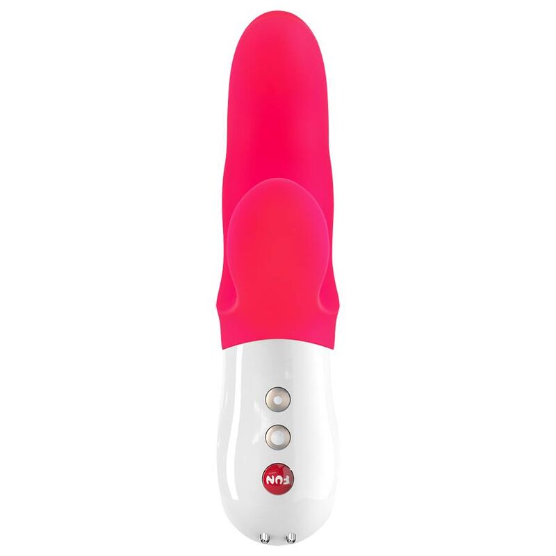 Vibrator Dual, Fun Factory - Miss Bi, 2 Motoare Independente, Roz Alb