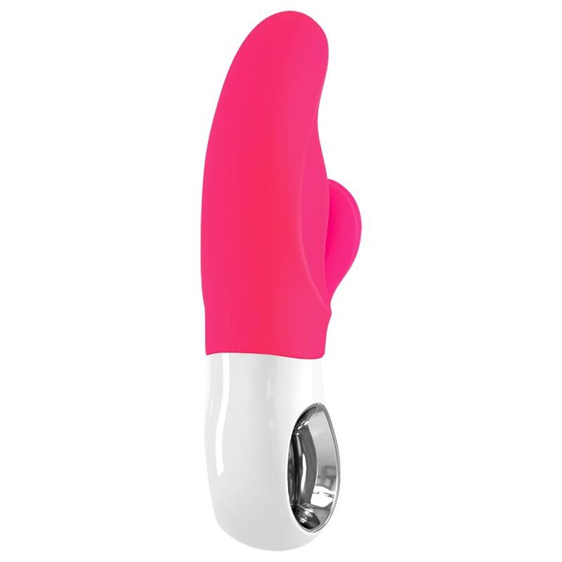 Vibrator Dual, Fun Factory - Miss Bi, 2 Motoare Independente, Roz Alb