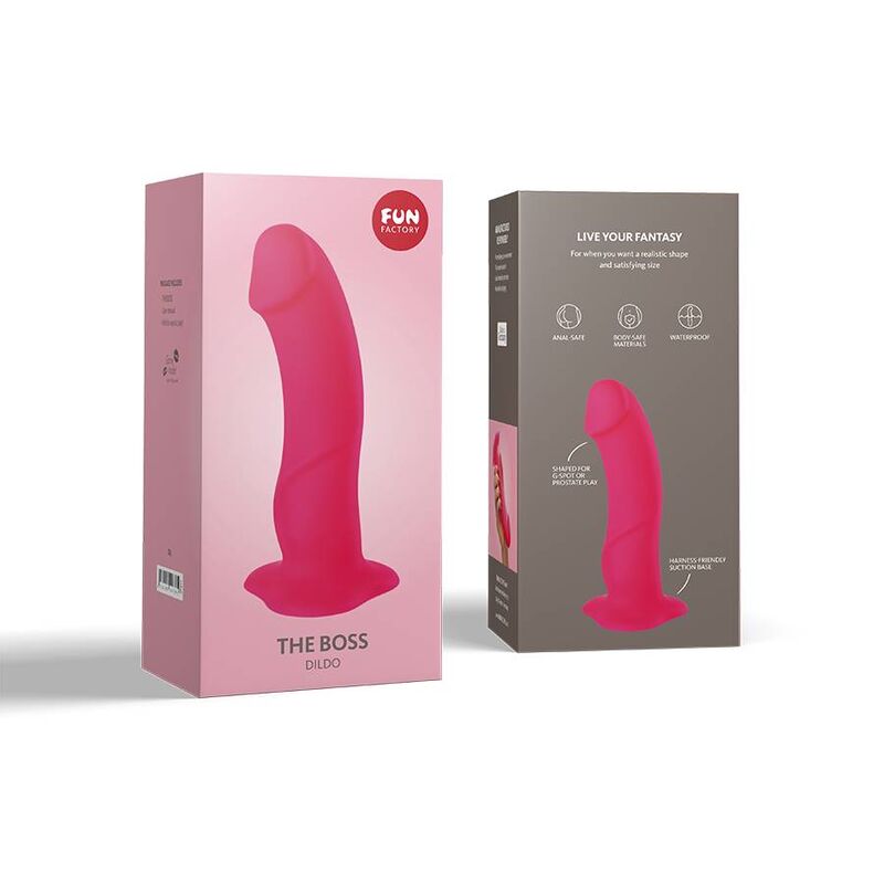Dildo, Fun Factory - The Boss Stub, Silicon Medical, 18 CM x 4.2 CM, Roz