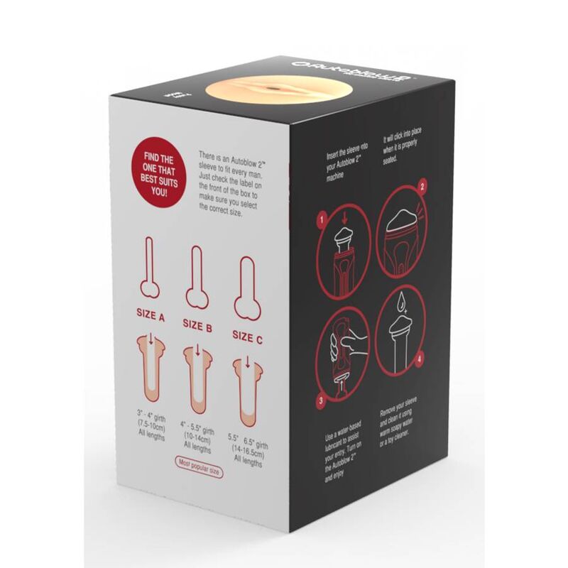 Masturbator, Autoblow - 2+, Vagina, Marimea A